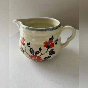 Hall Superior Kitchenware Red Poppy Daniel Creamer.